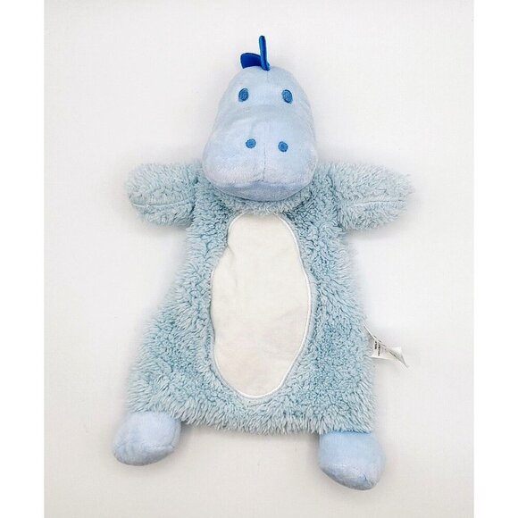 Childrens Apparel Dragon Dinosaur Lovey Security Blanket Blue - Picture 2 of 3